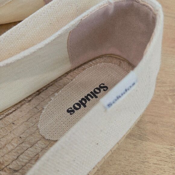 Soludos Womens Sz 10/40.5 Slip On Bonjour Canvas Espadrilles Loafers New Coastal - Picture 3 of 8